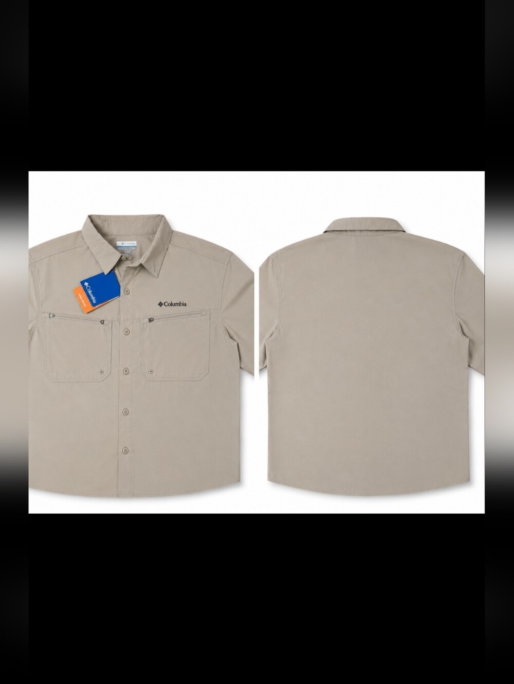 COLUMBIA - Mens Columbia Khaki Outdoor Shirt